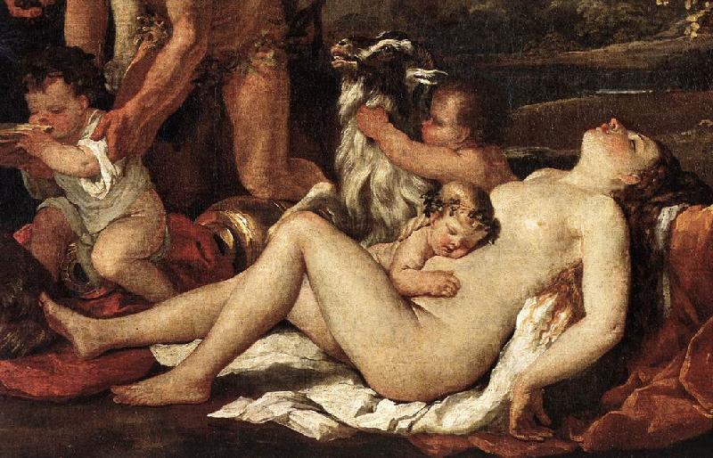 POUSSIN, Nicolas The Nurture of Bacchus (detail) af oil painting image
